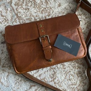 ONA The Bowery Bag in Antique Cognac **LIKE NEW**